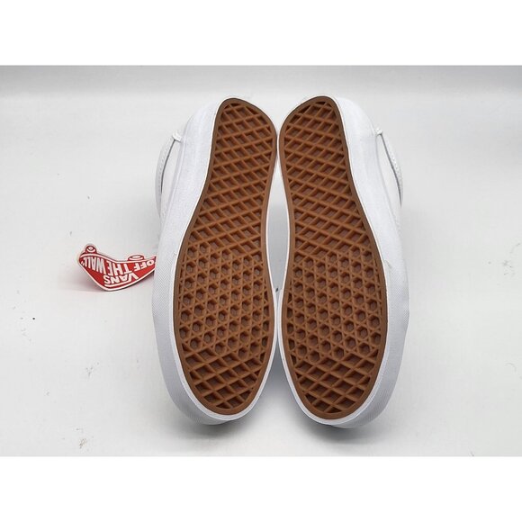 Vans Old Skool V Womens White Sneaker Shoes Size 5 - Picture 5 of 8